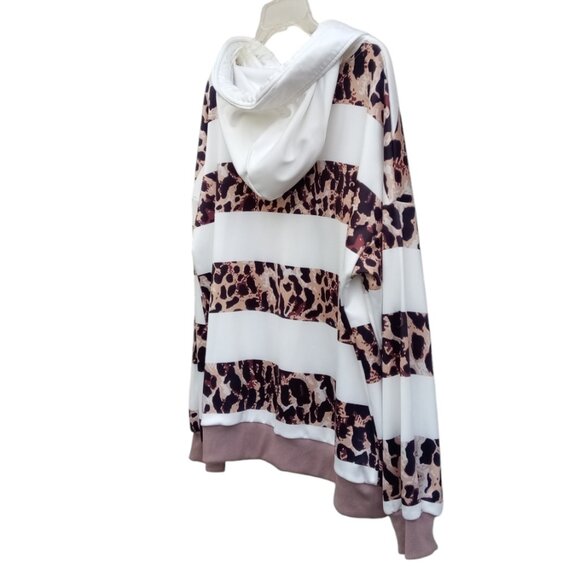 Sheilay animal print hoodie sz L - Picture 7 of 10